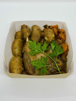 Cuisse de canard confite & pommes de terre ratte